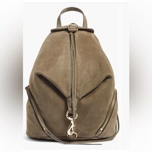Rebecca Minkoff Julian Nubuck Backpack in olive green